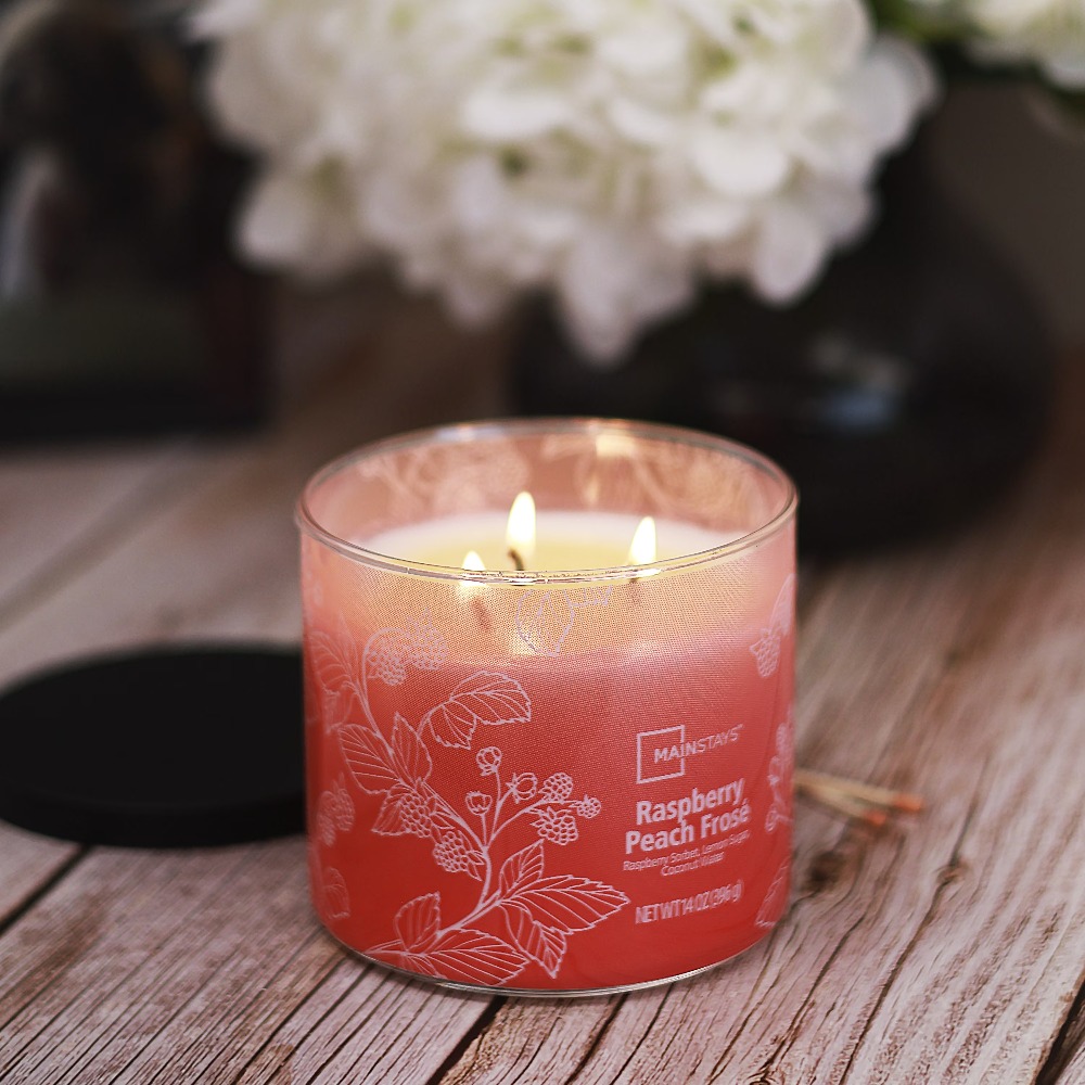 Home Fragrance - 3 Wick Ombre Wrap Scented Candle
