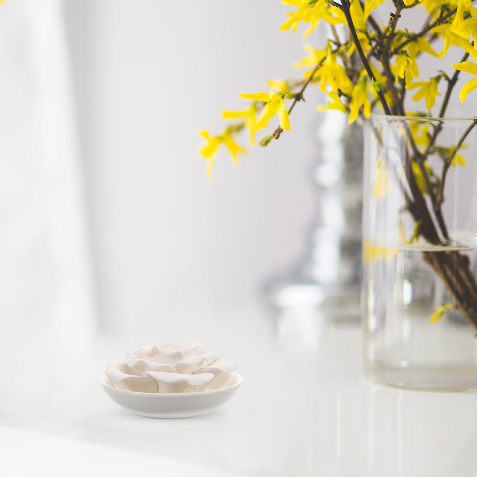 Home Fragrance For Diffuser - Portable Essential Oil Stone Diffuser Flower