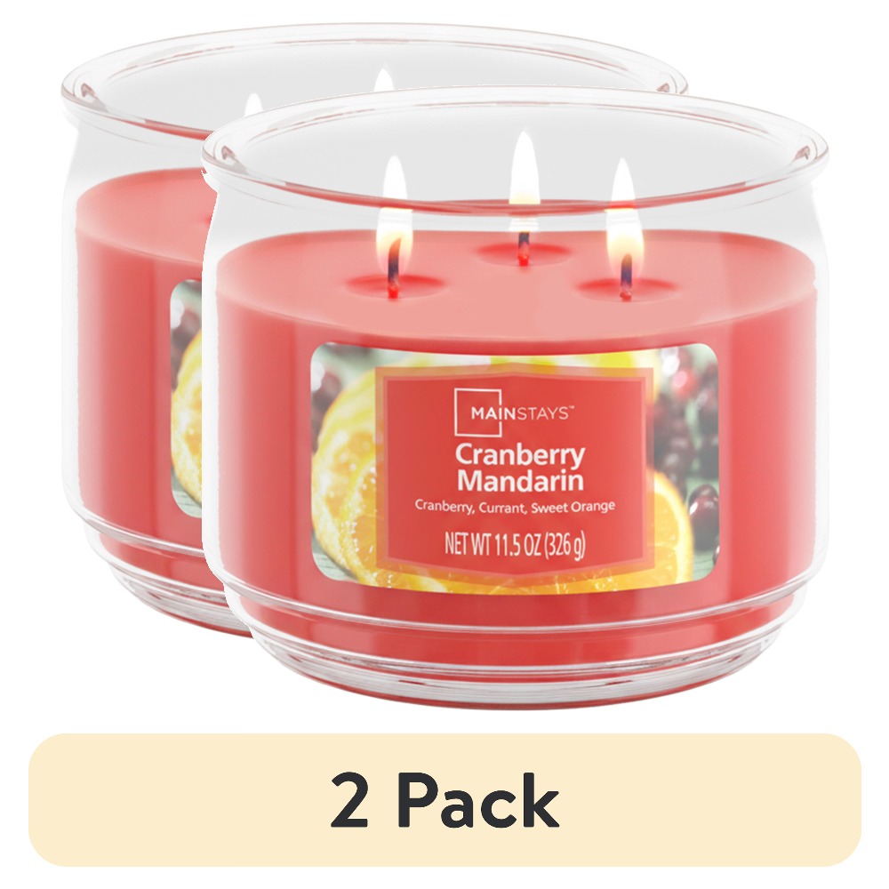 Home Fragrance - 2 Pack Scented Glass Jar Candles