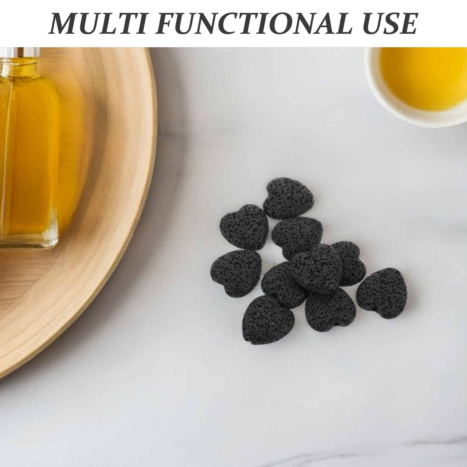 20Pcs Heart Volcanic Lava Rock - Home Fragrance For Diffuser incelemesi ve fiyatı
