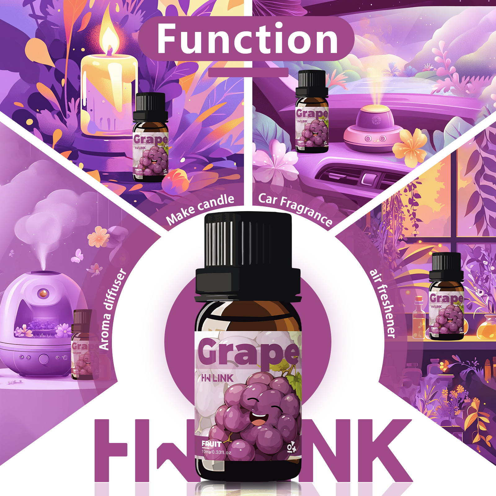 Grape Essential Oil 10ml  Grap - Home Fragrance For Diffuser incelemesi ve fiyatı
