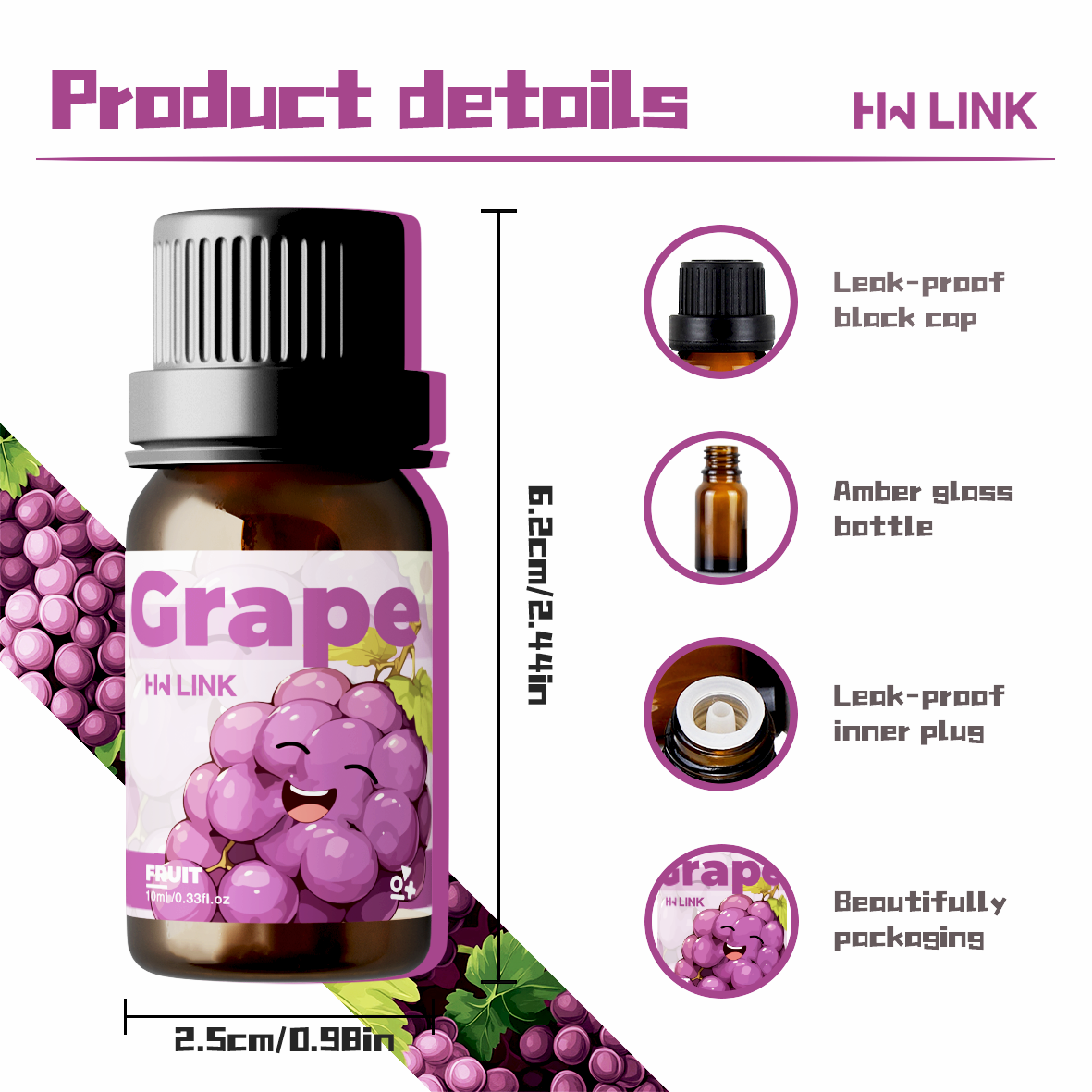 Grape Essential Oil 10ml  Grap - Home Fragrance For Diffuser incelemesi ve fiyatı