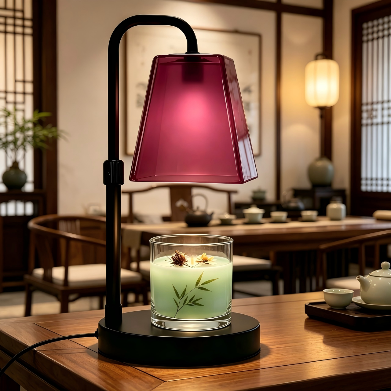 Rose Red Glass Candle Warmer L - Home Fragrance No 4 incelemesi ve fiyatı
