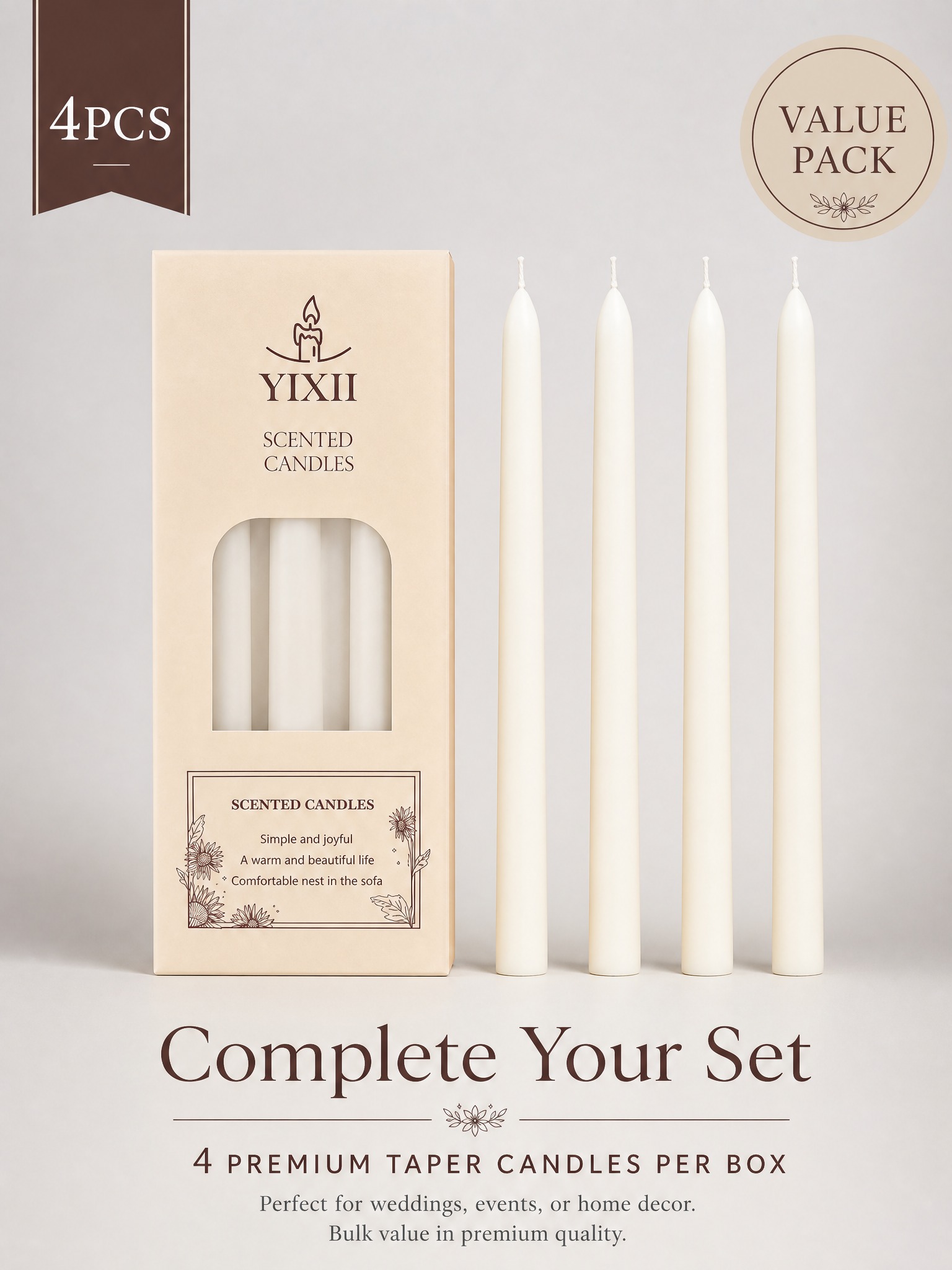 4 Pieces Vertical Striped Long - Home Fragrance No 4 incelemesi ve fiyatı
