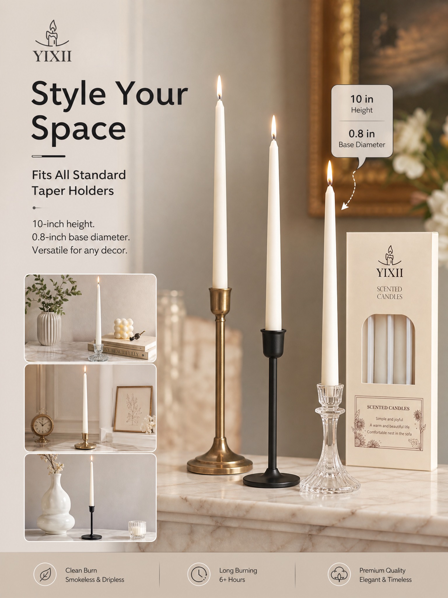 4 Pieces Vertical Striped Long - Home Fragrance No 4 incelemesi ve fiyatı