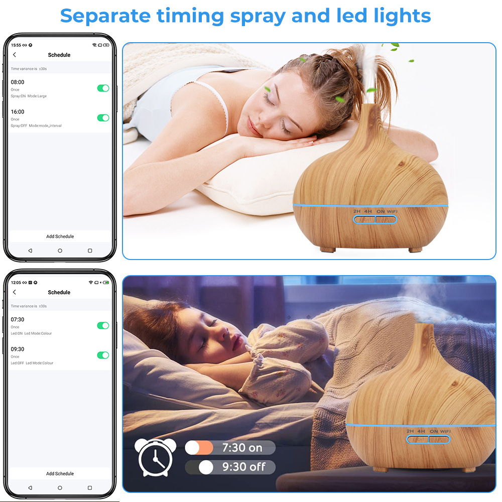 TUYA WIFI 400ml Aroma Air Humi - Home Fragrance Electric Diffuser incelemesi ve fiyatı