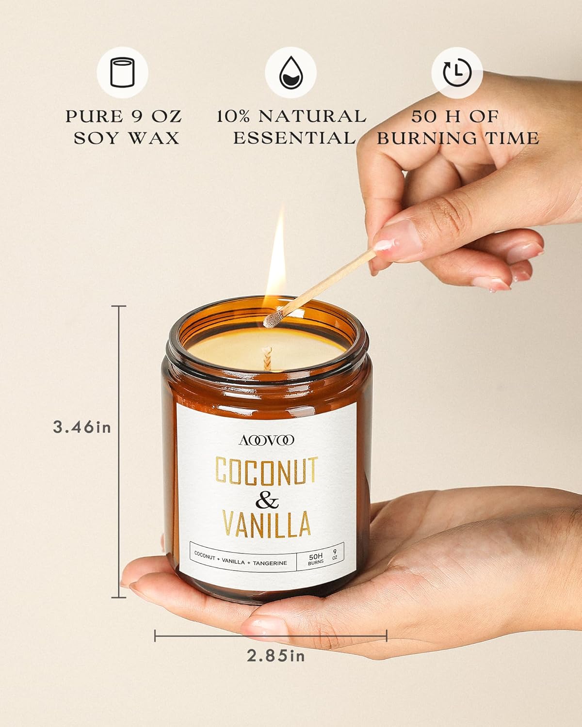 Coconut Vanilla Scented Candle - Home Fragrance incelemesi ve fiyatı