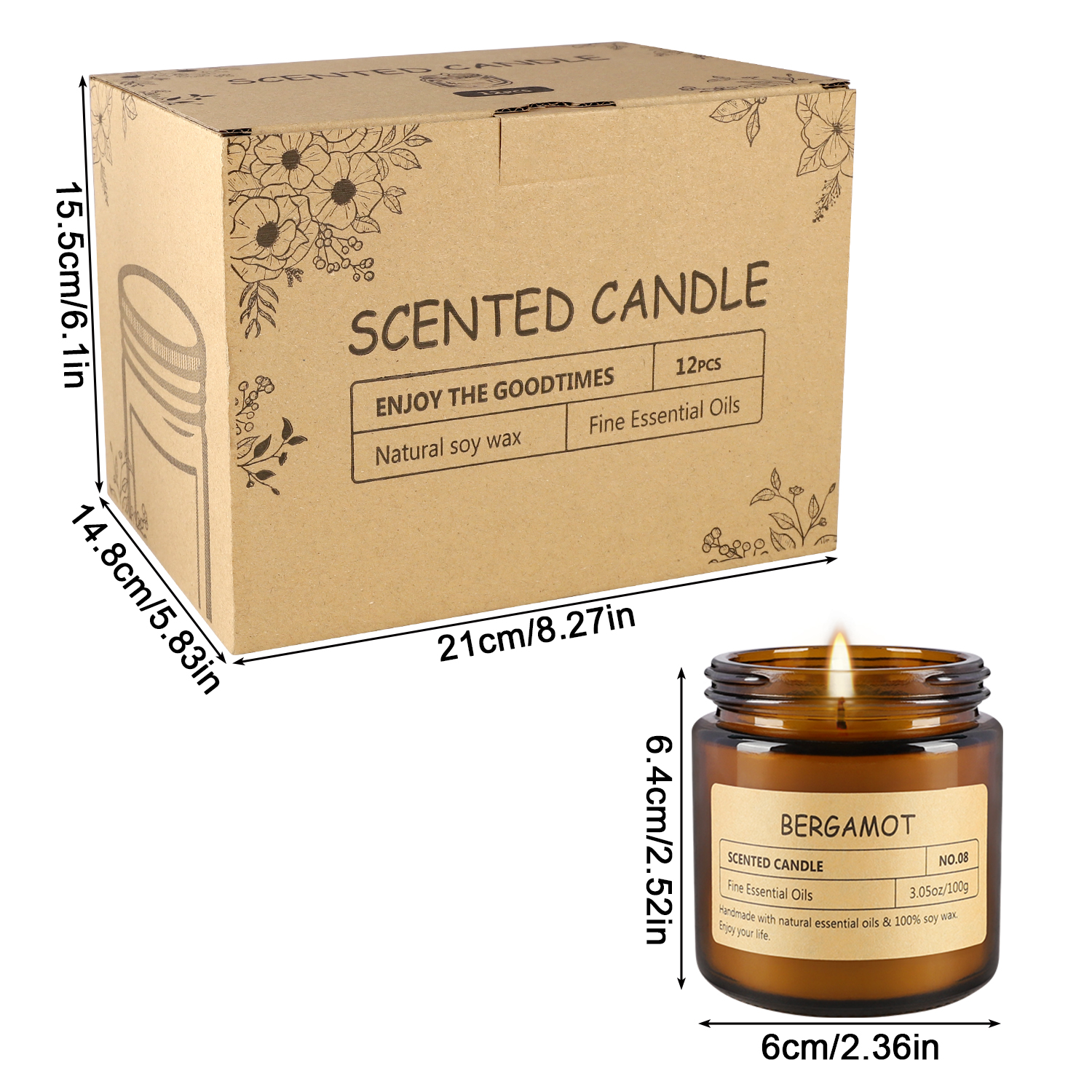 12 sachet scented candles with - Home Fragrance incelemesi ve fiyatı